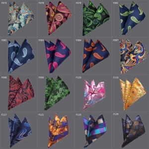 남성용 명품 손수건, 꽃무늬 격자 무늬 줄무늬, Hankies Hanky 비즈니스 포켓, 사각 가슴 수건, 36 가지 색상, 25*25cm