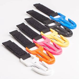 스쿠버 다이빙 핸드 라인 커터, 엑스트라 블레이드 포함, 다이빙 커팅 나이프, 하이킹 익스트림 스포츠, 블랙 리치