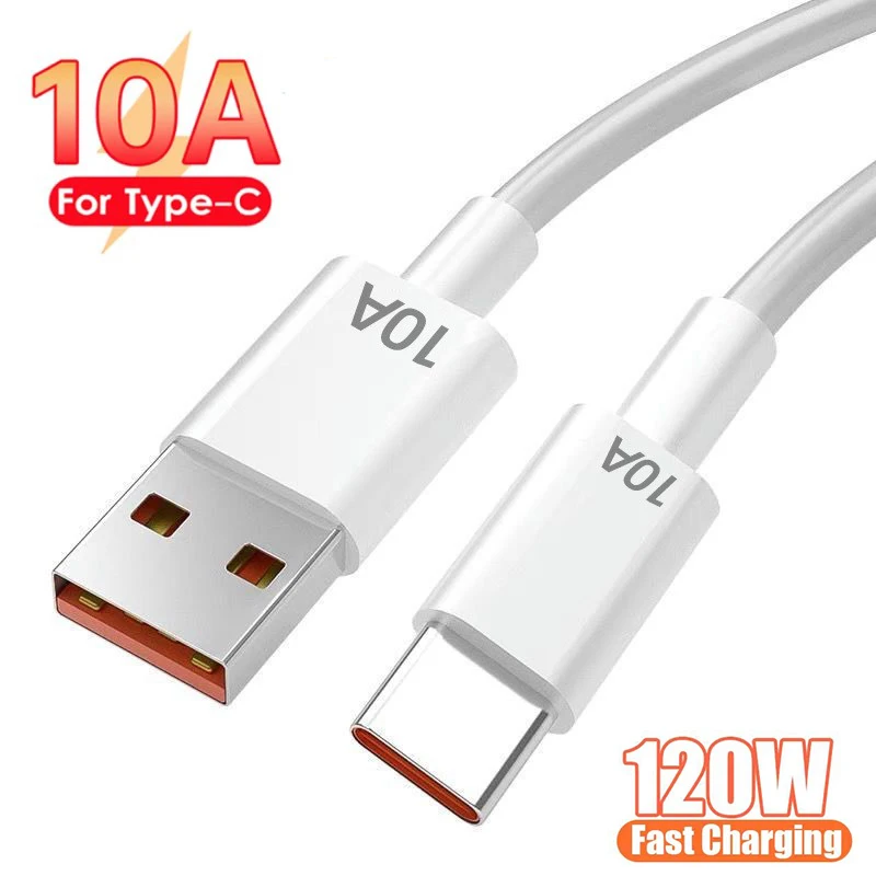 120W 10A USB-C 고속 충전 케이블 타입 C 빠른 충전 데이터 케이블 벽 충전기 어댑터 케이블 아이폰16 15 삼성 샤오미 비보용