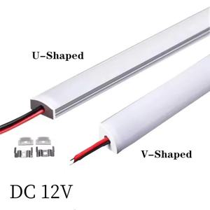 LED 캐비닛 바 조명 5730 5630 36LED 주방 가구 밑 조명 12V DC 50cm 프로파일 알루미늄 LED 하드 스트립 리니어 조명