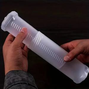 1PCS 투명 ABS 텔레스코픽 펜 홀더, 아트 페인팅 브러시 연필 홀더, 야외 스케치 브러시 보관에 적합