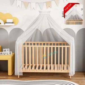 2026년형 새 제품 다기능 아기 침대 유아용 침대 모기장 포함, 어린이 침대로 변형 가능