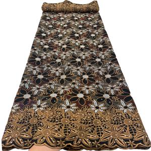 2026 최신 디자인 스위스 보일 레이스 원단 프랑스 나이지리아산 코튼 드라이 레이스 스톤 장식 여성 이브닝 파티 드레스용