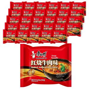 [공식수입인증정품] 캉스푸 홍소우육향 중국식품 봉지라면 106g, 30개, 1박스