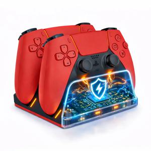 PS5 컨트롤러용 고속 충전 도크 듀얼 무선 게임 패드 충전기 스테이션 PlayStation 5 충전 스탠드 액세서리