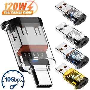 120W OTG USB 3.2 C타입 어댑터 USB 암-수 고속 충전 어댑터 OTG USB C (아이폰 15, 16, 삼성 노트북 PC용)