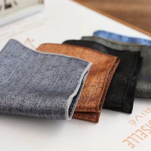 23cm 솔리드 브라운 그레이 포켓 스퀘어 남자 공식 비즈니스 손수건 폴리 에스터 짠 반짝 이는 블루 손수건 웨딩 턱시도 액세서리