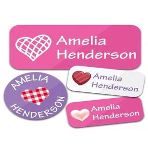 맞춤형 이름 스티커 130개 - 의류용 방수 맞춤형 접착 라벨