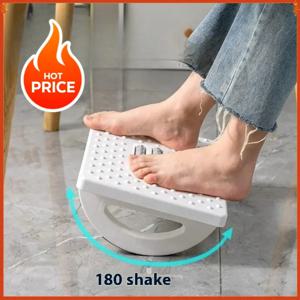 새로운 휴대용 책상 아래 발받침대 인체공학적 발 스툴 마사지 롤러 포함 가정 및 사무실용 발받침대