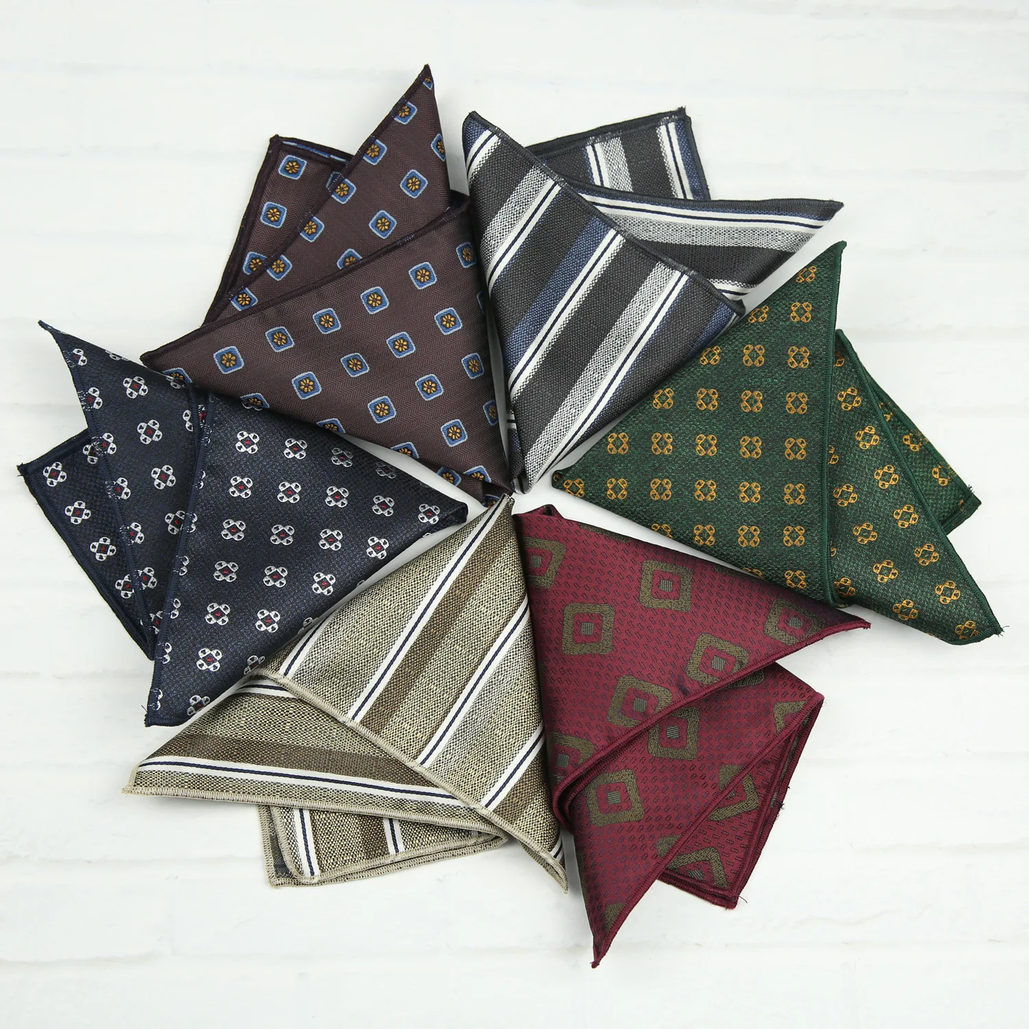 23cm 포켓 스퀘어 정장 드레스 체스트 스카프 남성 비즈니스 포멀 영국식 한국 스타일 연한 금갈색 손수건