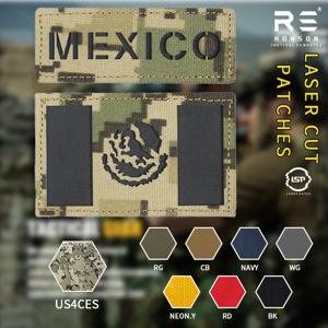 멕시코 US4CES 위장 깃발 패치 레이저 컷 반사형 NIR IRR 패치 전술 장비용 맞춤 색상 및 크기