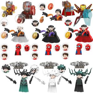 블라인드 박스 미니 블록 TV6209 피규어 빅 고블린 스파이더맨 아이언맨 베놈 캡틴 호크 데드풀 아머 크리스마스 선물 장난감