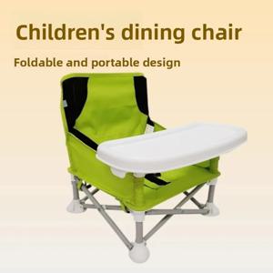 아기용 접이식 부스터 시트, 휴대용 유아용 식탁의자(트레이 포함), 여행 및 야외 식사용