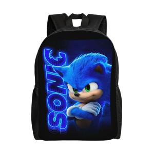 Sonices 포스터 멋진 배낭 야외 고등학교 비즈니스 영화 비디오 게임 남성 여성용 데이팩 노트북 숄더백