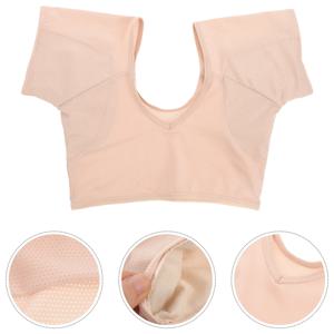 겨드랑이 땀 흡수 조끼 여성용 통기성 면 소재 겨드랑이 땀 보호대 세탁 가능 재사용 가능 여름 운동 러닝 여성용 S 사이즈