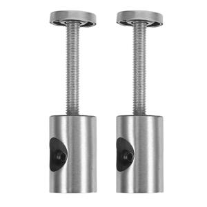 2Pcs 스테인레스 스틸 가드 레일 피팅 라운드 바 조인트 커넥터 주거용 상업용 내식성