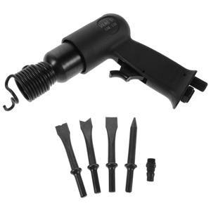 1세트 공압 에어 해머 키트 150mm 4개 치즐 고효율 녹 제거 다용도 기능 자동차 금속 가공 도구