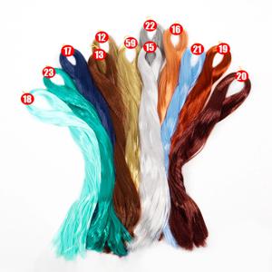 Bjd 인형 80cm 머리 원시 합성 우유 실크 안티 모헤어 가발 가짜 손 후크 이식 재료 소년 소녀 인형 가발