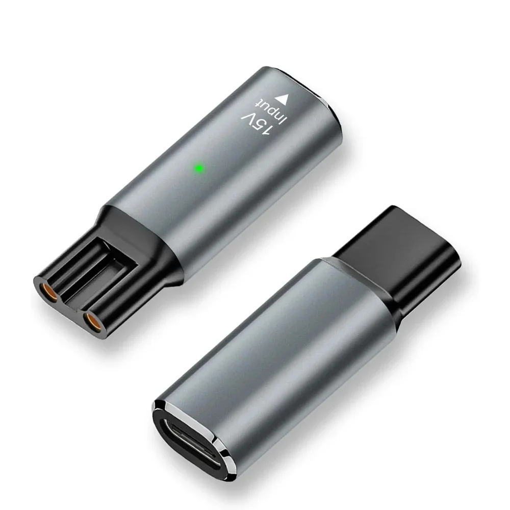 필립스 Norelco One Blade QP6520 QP6530 QP6510 수염 트리머용 15V HQ8505 Type-C 면도기 어댑터 충전 변환기