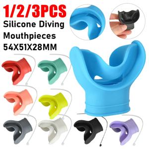 1/2/3PCS 실리콘 스노클 마우스피스 다이빙 레귤레이터 마우스피스 커버 수중 스포츠용 딥 스노클링 마우스피스
