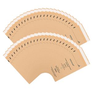 100pcs 깨끗한 크래프트 종이 파우치, 일회용 소독 살균 가방 손톱 장비 소독 액세서리 도구