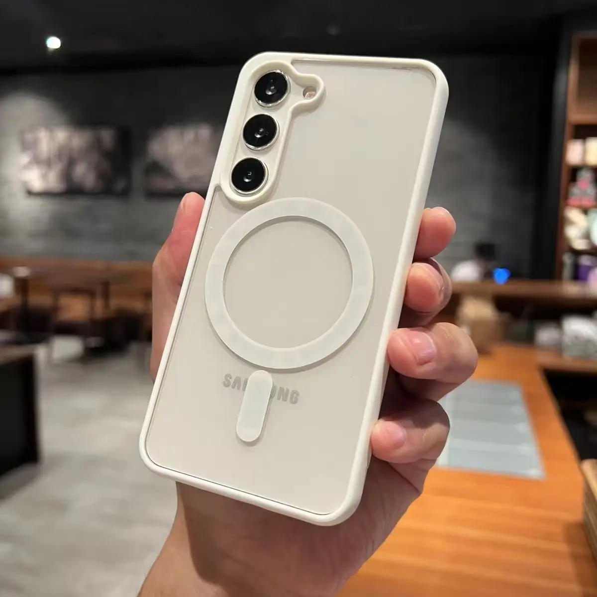 삼성 갤럭시 S25 S24 S23 FE S22 플러스 울트라 엣지 A15 A35 A55 A16 A36 A56용 맥세이프 마그네틱 케이스 커버