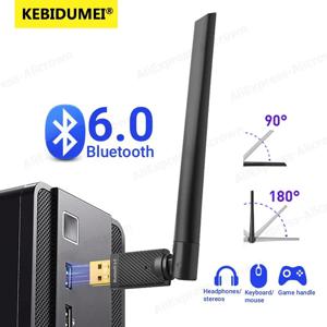 USB 블루투스 6.0 5.4 어댑터 150M USB 동글 무선 어댑터 음악 오디오 수신기 송신기 안테나 PC 마우스 키보드용