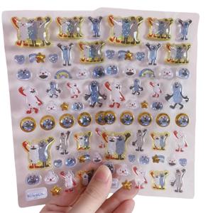 일본 스타일 인형 썬썬 논논 존존 만화 귀여운 3D 입체 스티커 휴대폰 케이스 장식 액세서리 스티커 장난감