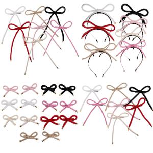 새로운 네트워크 관리용 나비넥타이 머리띠 헤어 액세서리 헤어핀 아기 머리띠 여자아이 장식