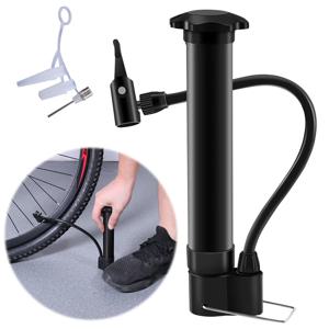 휴대용 자전거 펌프 Schrader 밸브 80PSI 경량 풍선 수동 공기 펌프 MTB 도로 자전거 타이어 팽창기 사이클링 액세서리