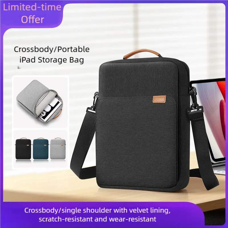 13인치 충격 방지 노트북 파우치 핸드백 아이패드 에어 13 2025 프로 13 아이패드 에어 6세대 갤럭시 탭 S10 FE 10.9 12.9 7세대 태블릿 슬리브 가방