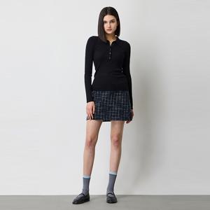 [본사] 캐시 블렌드 티에리 메탈 얀 니트_SAKP07511BK