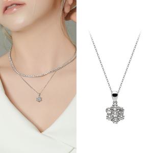 *화이트데이 세일*  14K 블라썸 랩다이아몬드 목걸이 [한정패키지]