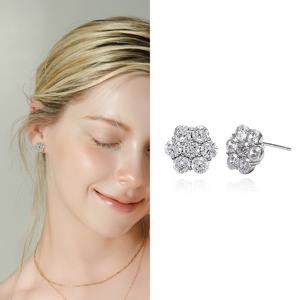 *화이트데이 세일*  14K 블라썸 랩다이아몬드 귀걸이 [한정패키지]