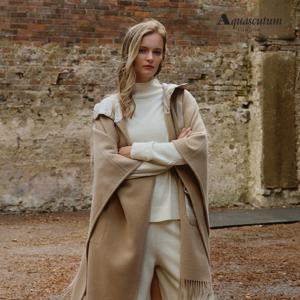 [MADE IN ITALY] 25FW 울 100 케이프 판초