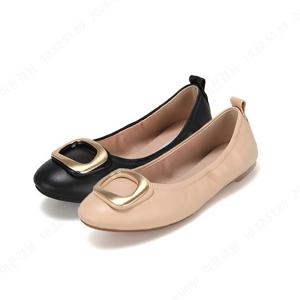 [최초가 168,000] 세븐플로어 양가죽 사각장식 플랫 1cm_SFE102.