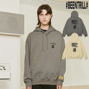 [빈트릴]스프레이 해시태그 오버핏 후드티 BA233HM005