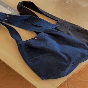 [브리치]  / 데님 에코 숄더백 (2color)