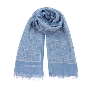 간치니 모노그램 프린트 코튼 스톨 스카프 520118-0776124