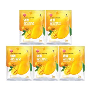 CJ프레시웨이 이츠웰 냉동골드망고1Kg x 5개