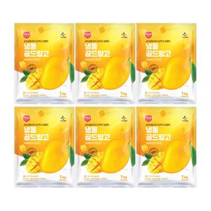 CJ프레시웨이 이츠웰 냉동골드망고1Kg x 6개