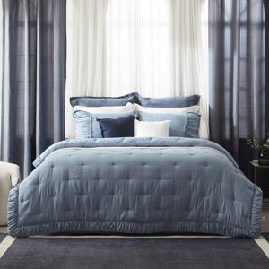 [애끌리아] 셔링 자수 DI 플란넬 차렵이불(슈퍼킹)