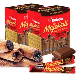 마조롤 초콜릿향 와퍼롤 2박스(50봉) 쿠키 간식 과자