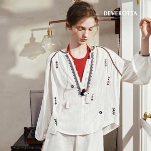 26SS 에스닉 테슬 블라우스