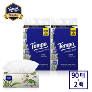 템포티슈 소프트팩 미용티슈 90매 4개입 x 2개 (총8개)