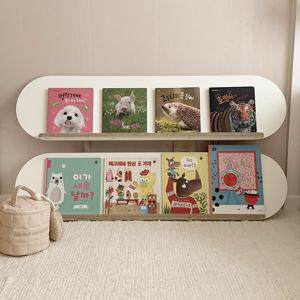 란가구 라운드 전면책장120