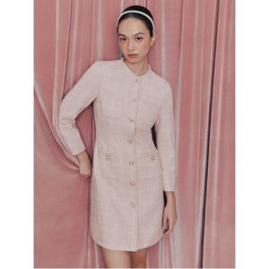 레이디스 [B. my] 트위드 미니 원피스  베이비핑크 (BF4X71N01Y)