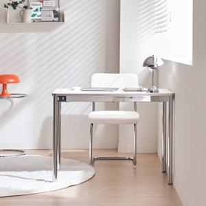 ON 밀리언 미드센추리 스틸 콘센트 데스크 책상 테이블 1000*600 (크롬)