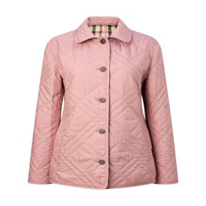 닥스 여성 [[25SS]] DLJU5AE13P3 [퀼팅]핑크 체크 배색 클래식 숏 퀼팅 점퍼