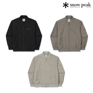 [최초가:219,000원] 우븐 패치 봄버 자켓 캠핑룩 바람막이 S24FMTWB36_BS_C